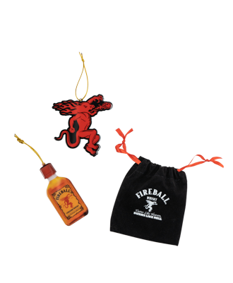 Fireball Metal Ornament Set