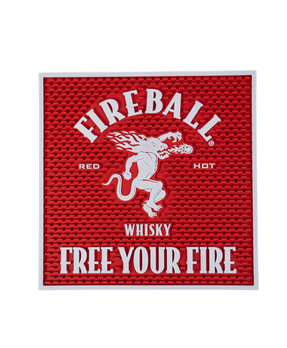 Red Fireball Service Mat 12" x 12"